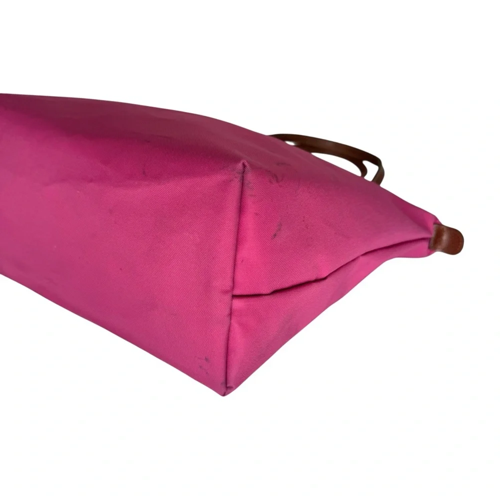 Longchamp Le Pliage Pink Nylon Leather Details Shoulder Bag Tote Bag - Picture 12 of 17